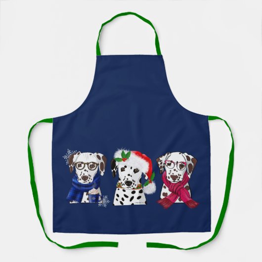 Christmas Dalmatians エプロン (正面)