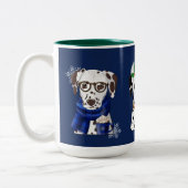 Christmas Dalmatians ツートーンマグカップ (左)