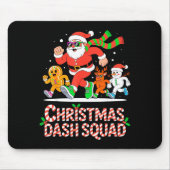 Christmas Dash Squad Running Runner Marathon Team  マウスパッド (正面)