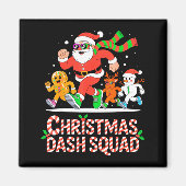Christmas Dash Squad Running Runner Marathon Team  マグネット (正面)