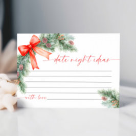 Christmas Date Night Ideas Card 出欠カード