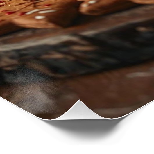 Christmas day dessert Poster ポスター (コーナー)