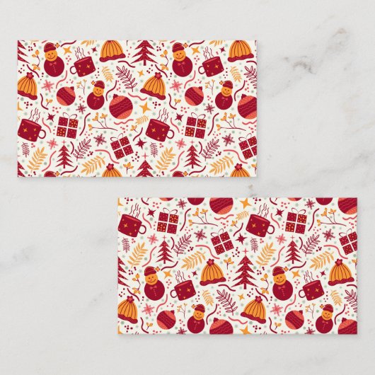 Christmas Decor 名刺 (正面/裏面)