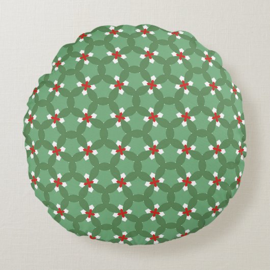 Christmas decor pillow ラウンドクッション (正面)
