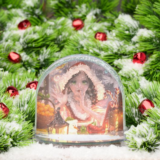Christmas Decor Snow Globe with Magic Girl (クリスマス)