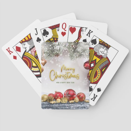 Christmas Decorated Playing Cards トランプ (裏面)