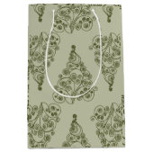 Christmas decoration, Colorful ,seamless pattern,  ミディアムペーパーバッグ (正面)