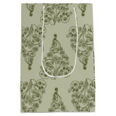 Christmas decoration, Colorful ,seamless pattern,  ミディアムペーパーバッグ (裏面)