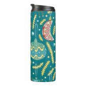 Christmas decorations seamless pattern. Bright col タンブラー (回転右)