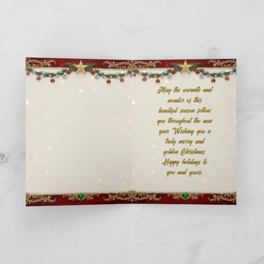 Christmas Decorative Card シーズンカード (内部)