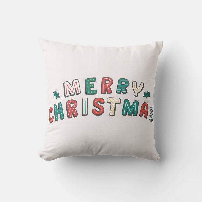 Christmas Decorative Cushion for Holiday Home アウトドアクッション (正面)