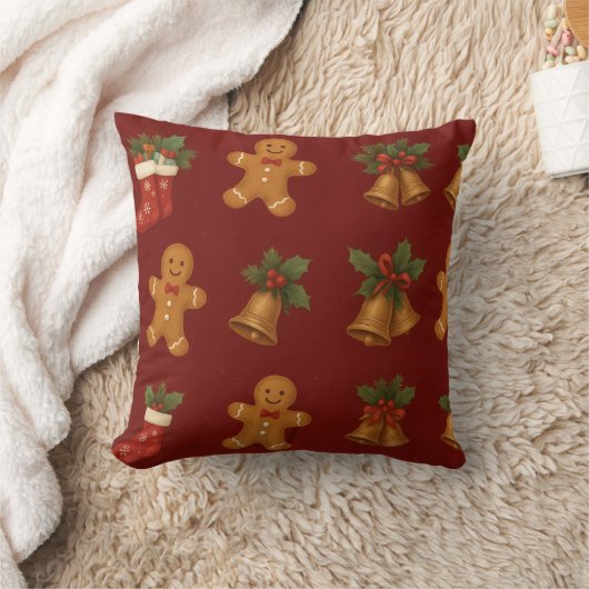 Christmas Decorative Cushion for Holiday Home クッション (ブランケット)