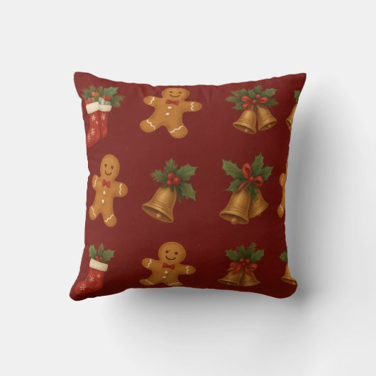 Christmas Decorative Cushion for Holiday Home クッション (裏面)