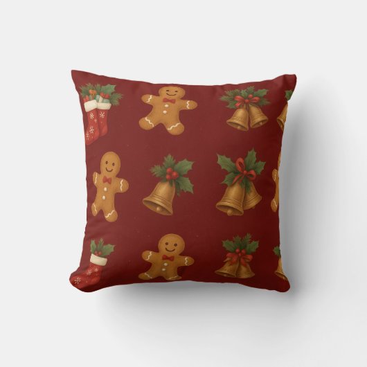 Christmas Decorative Cushion for Holiday Home クッション (正面)