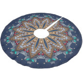 Christmas Decorative Holiday Tree Skirt ブラッシュドポリエステルツリースカート (アングル)