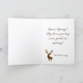 Christmas deer カード (内部)