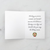 Christmas deer カード (内部)