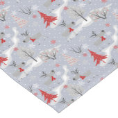 Christmas deer in the forest. ショートテーブルランナー (コーナー)