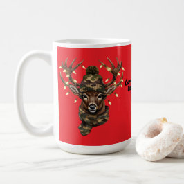 Christmas deer Mug コーヒーマグカップ