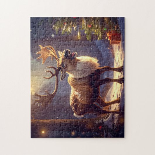 Christmas DEER TO SANTA'S HEART ジグソーパズル (縦)