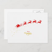 Christmas Deers シーズンポストカード (正面/裏面)