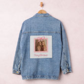 Christmas Denim Jacket Custom Family Keepsake デニムジャケット (ハンガー)