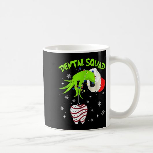 Christmas Dental Squad Cute Dentist Dental Hygieni コーヒーマグカップ (右)