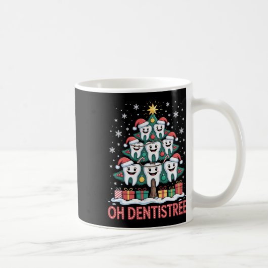 Christmas Dental Squad Oh Dentistree  コーヒーマグカップ (右)