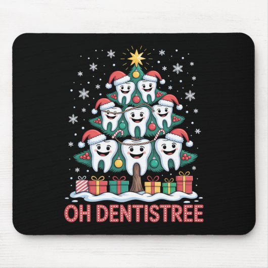 Christmas Dental Squad Oh Dentistree  マウスパッド (正面)