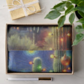 Christmas Desert Saguaro Cactus Decoupage 薄葉紙 (ギフト)