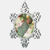 Christmas Design スノーフレークピューターオーナメント (右)