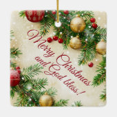 Christmas Design セラミックオーナメント (裏面)