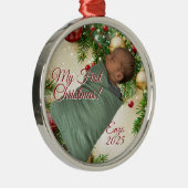 Christmas Design メタルオーナメント (右)