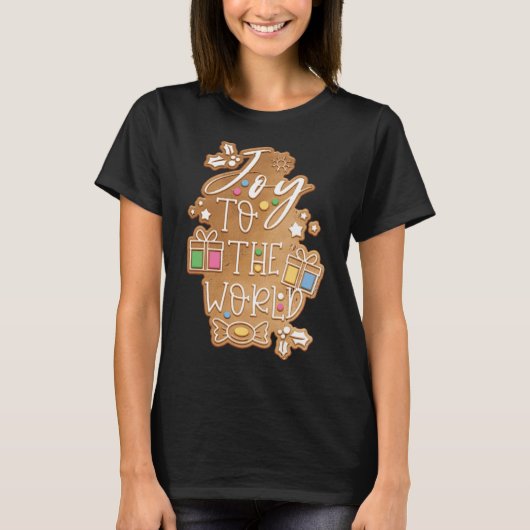 Christmas design Christmas gingerbread Tシャツ (正面)