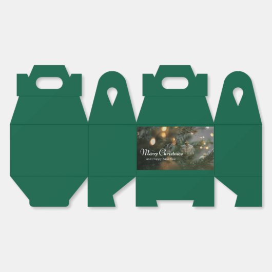 Christmas design favor boxes フェイバーボックス (見開き)