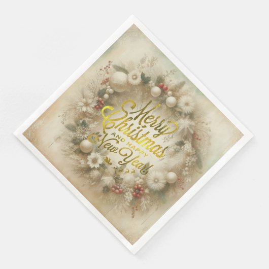 Christmas design for the holiday Paper Napkin (コーナー)