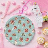 Christmas Design Paper Plates ペーパープレート (パーティー)