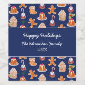 Christmas Desserts ワインラベル (シングルラベル)