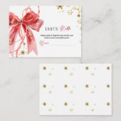 Christmas Diaper Raffle Baby Shower エンクロージャーカード (正面/裏面)