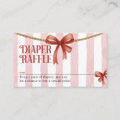 Christmas Diaper Raffle Card エンクロージャーカード (正面)