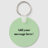 Christmas Dill Pickle wearing a Santa Hat キーホルダー (裏面)