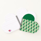 Christmas Dill Pickle wearing a Santa Hat ノートブック (内部)