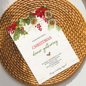 Christmas dinner invitation card  招待状
