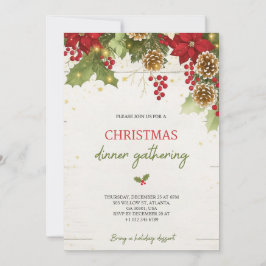 Christmas dinner invitation card  招待状
