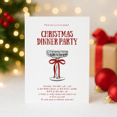 Christmas Dinner Party Invitation 招待状