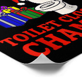 Christmas Dinner Toilet Clogging Chamon _ Funny Ch ポスター (角)
