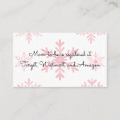 Christmas Dino Boy Baby Shower Registry エンクロージャーカード (裏面)