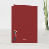 Christmas dinosaur カード (裏面)