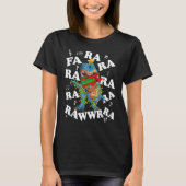 Christmas Dinosaur Fa Ra Ra Rawr Tree Rex Pajamas  Tシャツ (正面)
