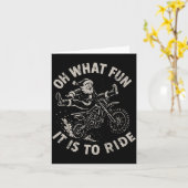 Christmas Dirt Bike Santa Motocross Born To Sleigh カード (黄色い花)